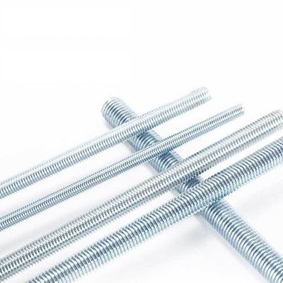 Fino de zinco M4-M48 A2-70 A4-70 Aço inoxidável aço galvanizado aço carbono parafuso roscado