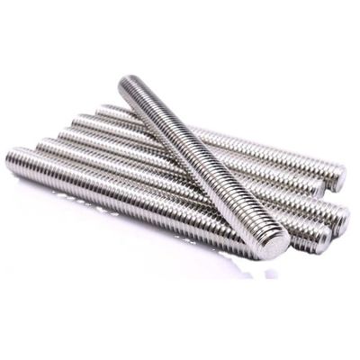 Finish Zinc aço inoxidável A4-70 A2-70 Stud parafuso DIN9674 Rod roscado aço carbono plano