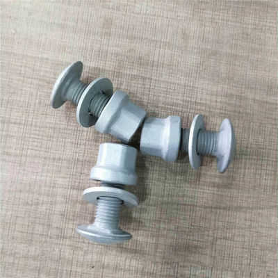 Galvanizado galvanizado em quente Retalho de proteção da cabeça redonda, parafusos e porcas com padrão ANSI