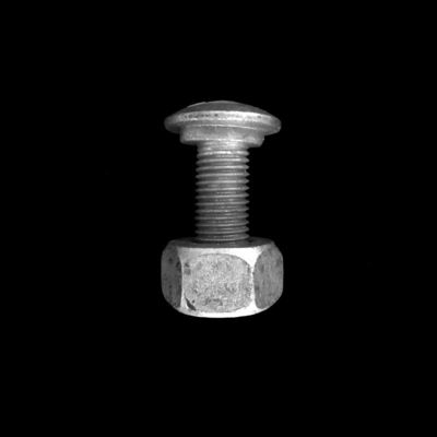 Galvanizado galvanizado em quente Retalho de proteção da cabeça redonda, parafusos e porcas com padrão ANSI