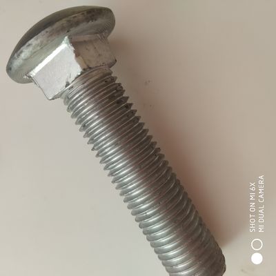 Galvanizado galvanizado em quente Retalho de proteção da cabeça redonda, parafusos e porcas com padrão ANSI