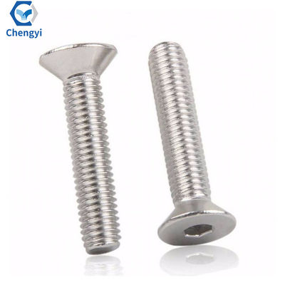 Parafusos de cabeça de contador hexagonal revestidos de zinco branco sob medida DIN7991 para industriais