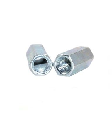 Nozes de acoplamento de cabeças hexagonais revestidas de zinco branco, com desenho espessado e material de aço