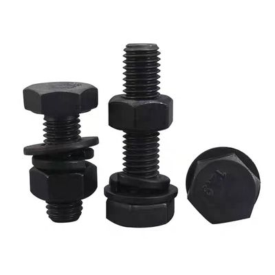 MM10-MM500 Parafusos de cabeça hexadecimal de acabamento simples, porcas e lavadoras de Handan DIN933 DIN931