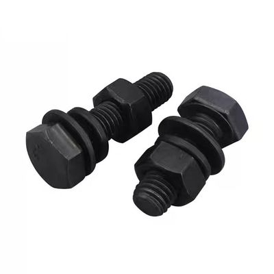 MM10-MM500 Parafusos de cabeça hexadecimal de acabamento simples, porcas e lavadoras de Handan DIN933 DIN931