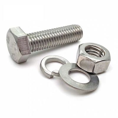 MM10-MM500 Parafusos de cabeça hexadecimal de acabamento simples, porcas e lavadoras de Handan DIN933 DIN931