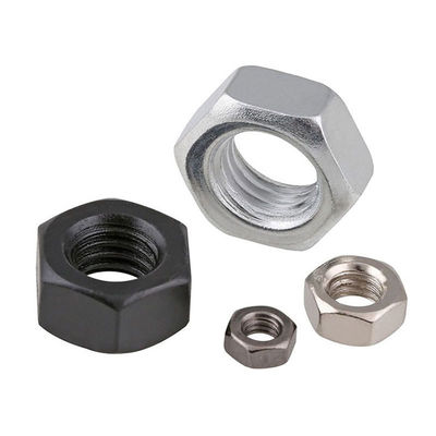 Medida métrica Métrica ISO Din Hexagon Nut com revestimento de zinco preto DIN 934