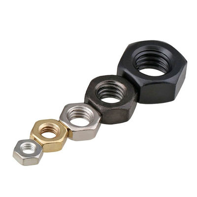 Medida métrica Métrica ISO Din Hexagon Nut com revestimento de zinco preto DIN 934