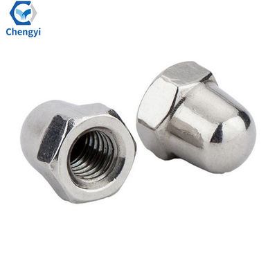 Aço carbono métrico DIN 1587 Hexagon Flange End Domed Acorn Nuts M6 Dome Nut