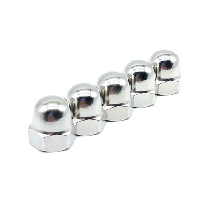 Aço carbono métrico DIN 1587 Hexagon Flange End Domed Acorn Nuts M6 Dome Nut