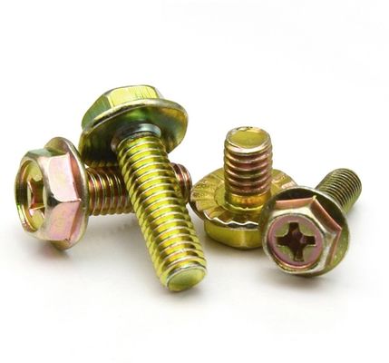 Fornecimento direto de parafusos de flange hexadecimal DIN6921 com padrão DIN e certificado ISO9001