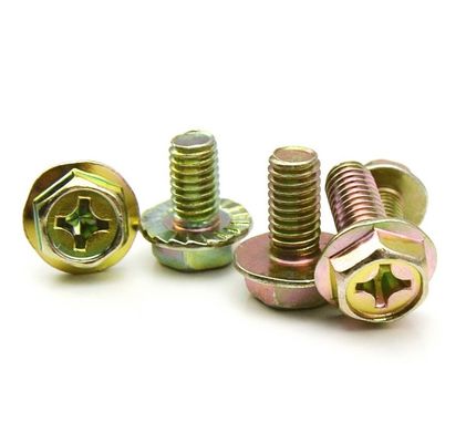 Fornecimento direto de parafusos de flange hexadecimal DIN6921 com padrão DIN e certificado ISO9001