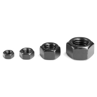 Fixação direta de óxido negro personalizado acabamento DIN934 Hex Nut para aço carbono / inoxidável