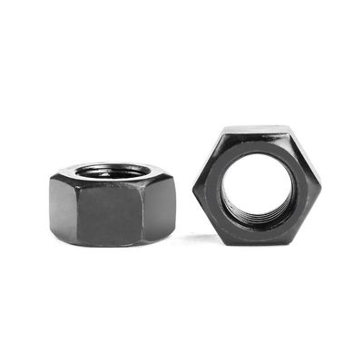 Fixação direta de óxido negro personalizado acabamento DIN934 Hex Nut para aço carbono / inoxidável
