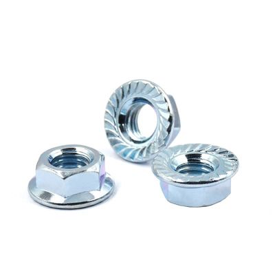 Sistema de medição métrico DIN 6923 Galvanizado Hex Flange Nut com parafuso aceitável OEM