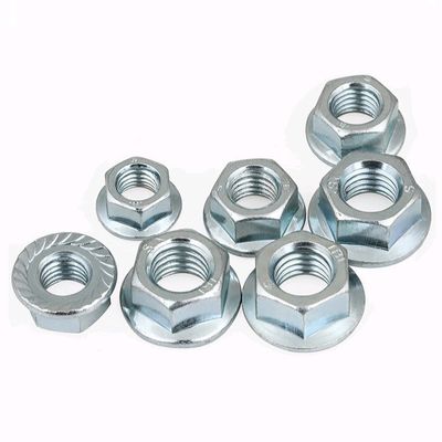 Sistema de medição métrico DIN 6923 Galvanizado Hex Flange Nut com parafuso aceitável OEM