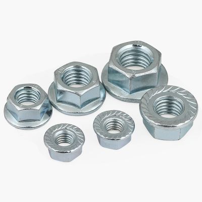 Sistema de medição métrico DIN 6923 Galvanizado Hex Flange Nut com parafuso aceitável OEM