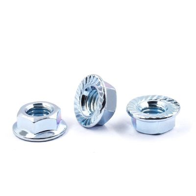 Sistema de medição métrico DIN 6923 Galvanizado Hex Flange Nut com parafuso aceitável OEM