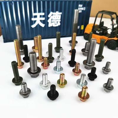Bolinhos de flange hexadecimal de aço carbono certificado ISO9001 DIN 6921 para várias indústrias