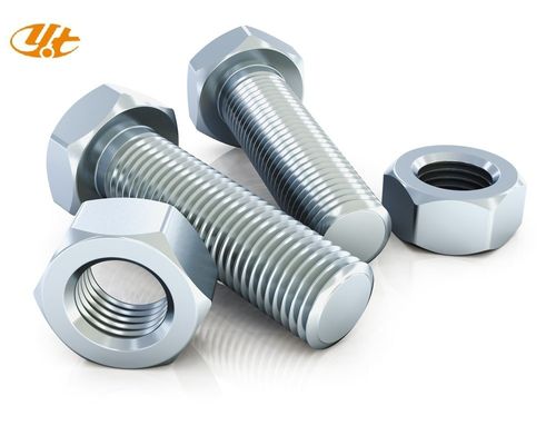 Hexagon ASTM A307 3/8 M28 Ferramentas e porcas de cabeça hexadecimal galvanizadas de aço carbono UNC