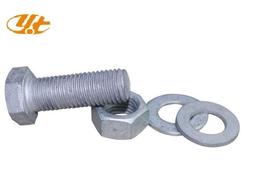 Hexagon ASTM A307 3/8 M28 Ferramentas e porcas de cabeça hexadecimal galvanizadas de aço carbono UNC