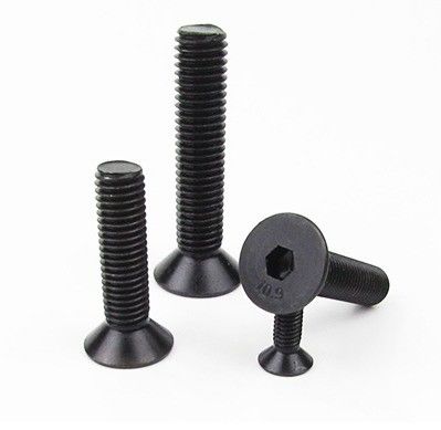 Finitura preta DIN 7991 contra-encosto Hexagon Socket Bolt com requisitos do cliente
