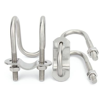 Fornecimento de amostras gratuitas de grampos de parafusos U para tubos M6-M64 de aço carbono/aço inoxidável