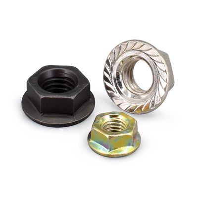 M2-M30 Noz de bloqueio de nylon de aço inoxidável 304 simples DIN6923 para aplicações de carga pesada