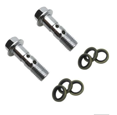 Ferrolho de óleo de banjo de aço inoxidável/carbono com mangueira de travagem de buraco Ferrolho oculto duplo e único