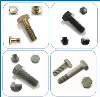 Fábricas chinesas ASTM A325 parafusos estruturais grau 8.8 Hex Material de grau de parafusos usado