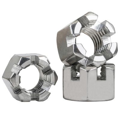 Finitura simples de dente fino Blossom Nuts Din935 Extra Large Outer Hexagonal Slotted Nuts