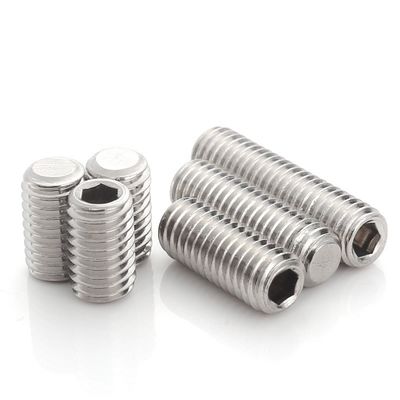 Parafuso de paragem de ponta de resistência métrica com parafuso de aço carbono revestido com zinco preto padrão ISO