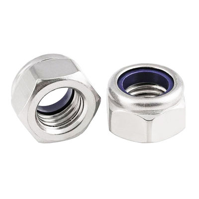 Ferramenta de fixação DIN985 Metric Hex Flange de aço inoxidável Nylon Lock Nut