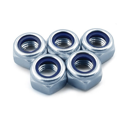 Ferramenta de fixação DIN985 Metric Hex Flange de aço inoxidável Nylon Lock Nut