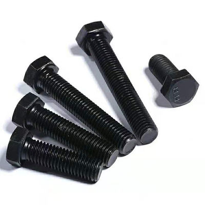 Ferramentas de fixação de cabeças hexadecimais de aço carbono zinco DIN933 DIN931 ISO ANSI parafusos e porcas com M6-M36
