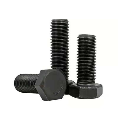 Ferramentas de fixação de cabeças hexadecimais de aço carbono zinco DIN933 DIN931 ISO ANSI parafusos e porcas com M6-M36