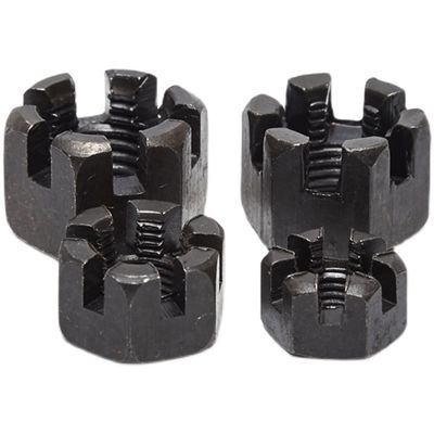 8.8/10.9/12.9 Ect Grade Metric Slotted Nut DIN935 para Sistema de Força e Medição