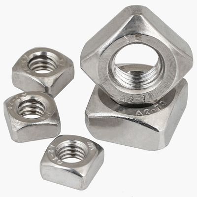 Métrica M3-M12 304 aço inoxidável de quatro cantos de solda de porca DIN928 de alta resistência passo de solda parafusos