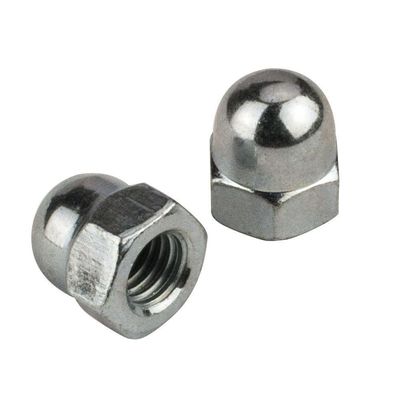 Nuts de tampa hexagomática com acabamento galvanizado de níquel com certificado ASTM DIN1587