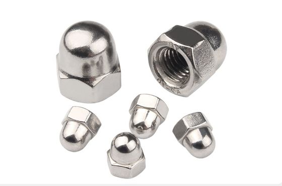 Nuts de tampa hexagomática com acabamento galvanizado de níquel com certificado ASTM DIN1587