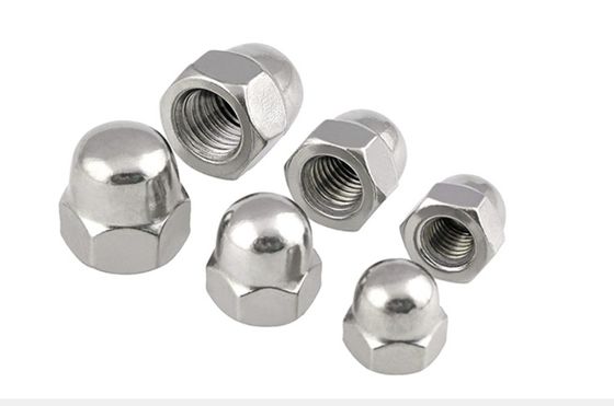 Nuts de tampa hexagomática com acabamento galvanizado de níquel com certificado ASTM DIN1587