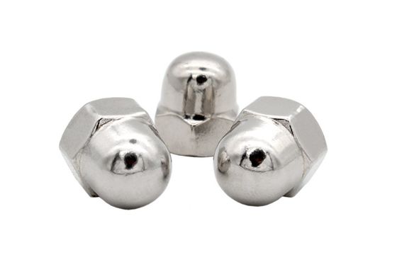 Nuts de tampa hexagomática com acabamento galvanizado de níquel com certificado ASTM DIN1587