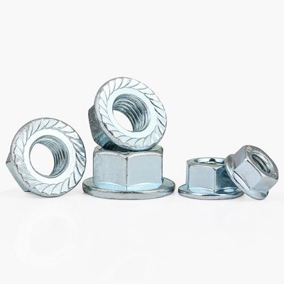 304 aço inoxidável Hexagon Spline Flange Nut DIN6923 Nylon Lock Building Essential