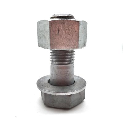 M16 HDG Hex Head Electric Bolt com Hex Nut e Washer Steel Grade 8.8/6.8 Black Oxide