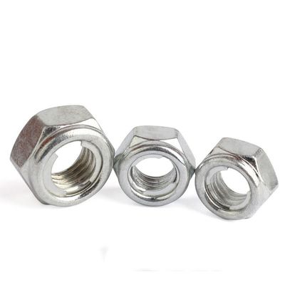 Nozes Inserto metálico DIN980 M8 M10 M12 M16 aço inoxidável Hex Lock Nut ASTM parafusos e nozes