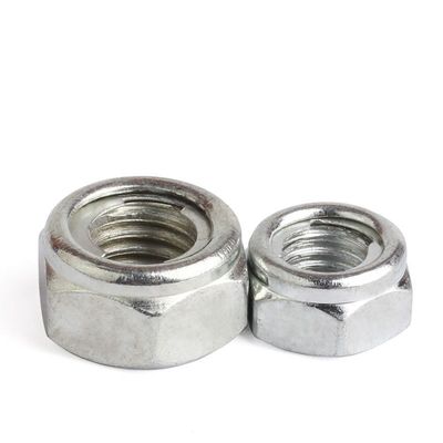 Nozes Inserto metálico DIN980 M8 M10 M12 M16 aço inoxidável Hex Lock Nut ASTM parafusos e nozes