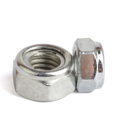 Nozes Inserto metálico DIN980 M8 M10 M12 M16 aço inoxidável Hex Lock Nut ASTM parafusos e nozes