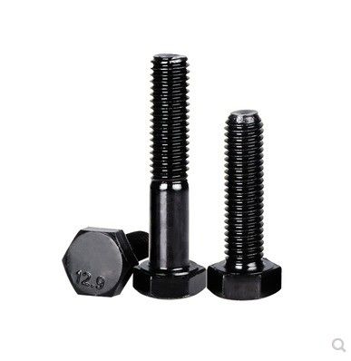 Grau 10.9 M8x50 parafusos e porcas com acabamento preto Din933 Galvanizado 48 parafusos hexadecimais de aço