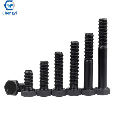 ISO9001 Certificado M6-M36 M10 Black Hex Bolt Nut Washer 8.8 12.9 Grau com padrão DIN