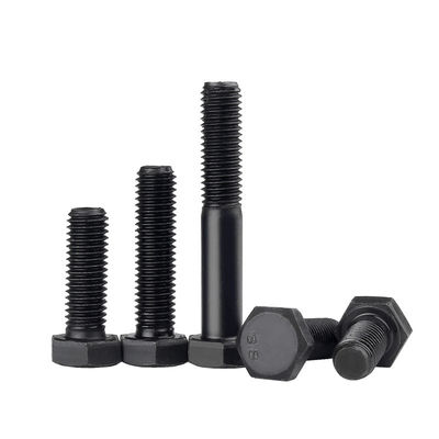 ISO9001 Certificado M6-M36 M10 Black Hex Bolt Nut Washer 8.8 12.9 Grau com padrão DIN